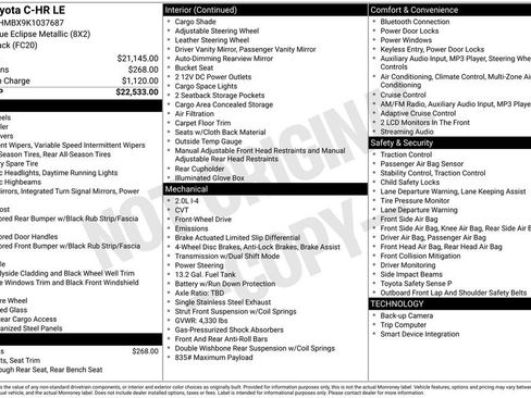 Used 2019 Toyota C-HR LE image 32