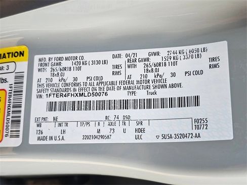 Used 2021 Ford Ranger XL w/ Equipment Group 101A High image 29