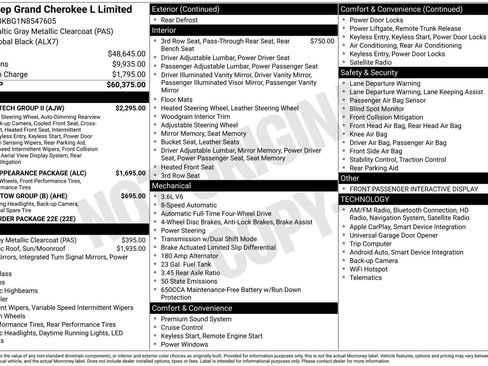 Used 2022 Jeep Grand Cherokee L Limited w/ Luxury Tech Group II image 6