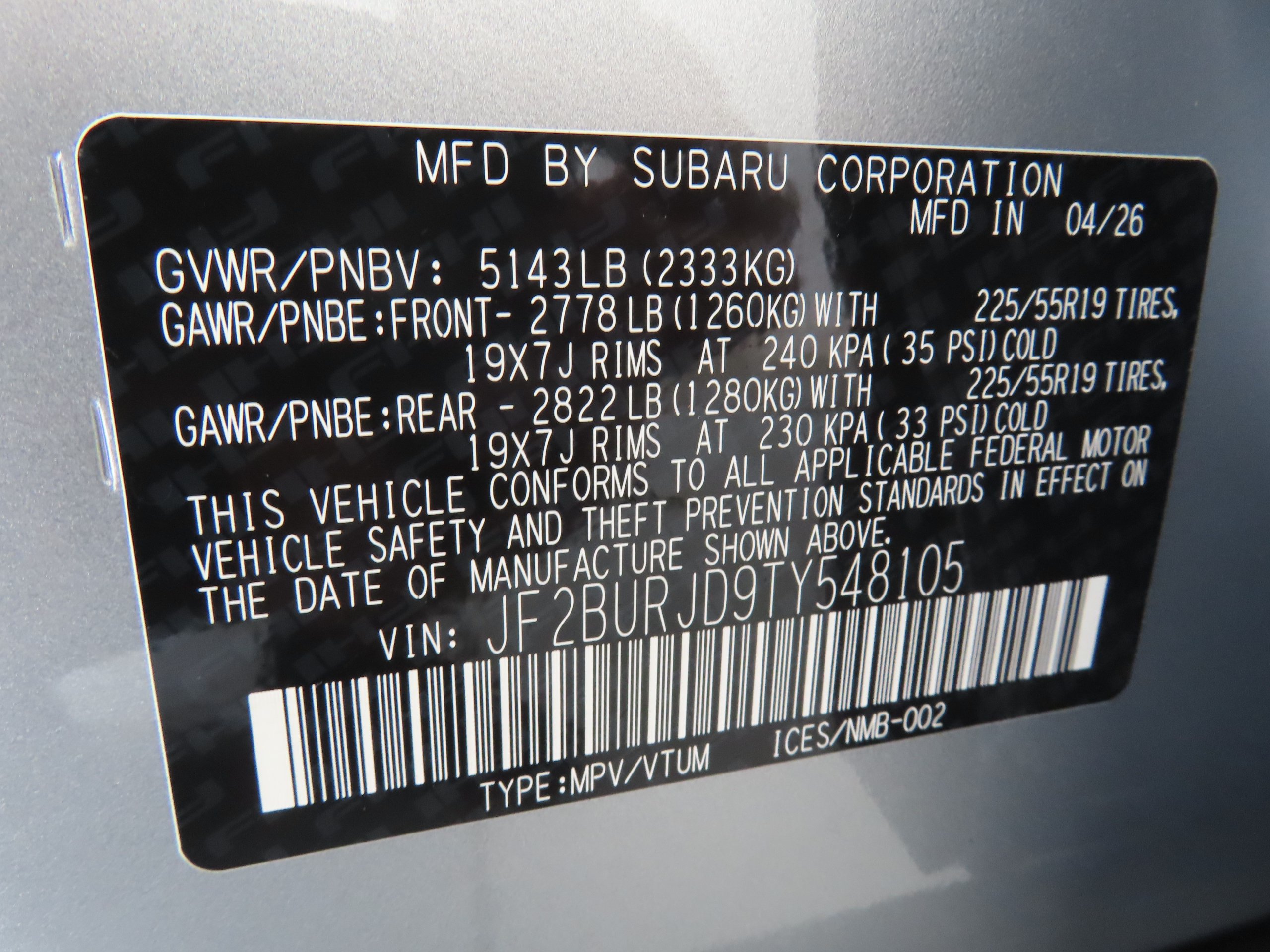 New 2026 Subaru Outback Touring XT AWD/4WD image 27