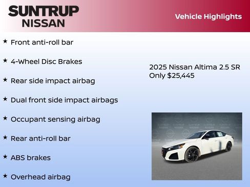New 2025 Nissan Altima 2.5 SR image 16