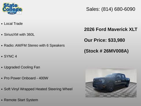 Used 2026 Ford Maverick XLT w/ XLT Luxury Package AWD/4WD image 30