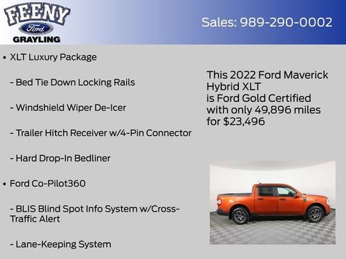Used 2022 Ford Maverick XLT w/ XLT Luxury Package image 12