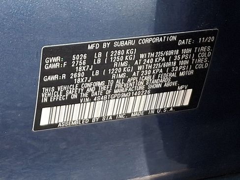 Used 2021 Subaru Outback Touring XT image 31