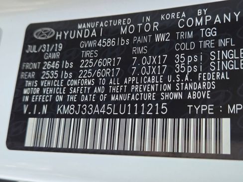 Used 2020 Hyundai Tucson Value FWD image 30
