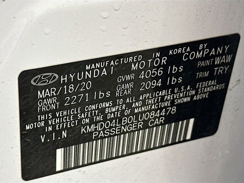 Used 2020 Hyundai Elantra Sport w/ Cargo Package (C1) FWD image 30
