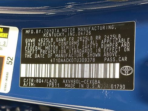 New 2026 Toyota Camry XLE FWD image 25