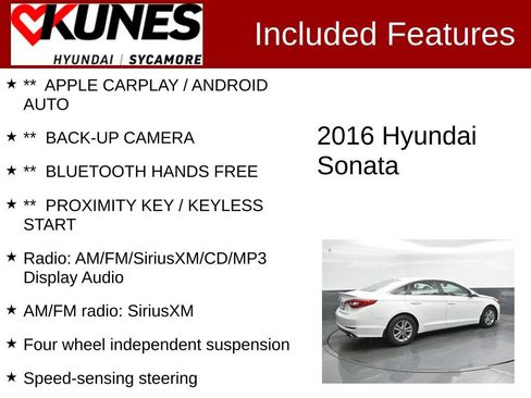 Used 2016 Hyundai Sonata SE FWD image 2