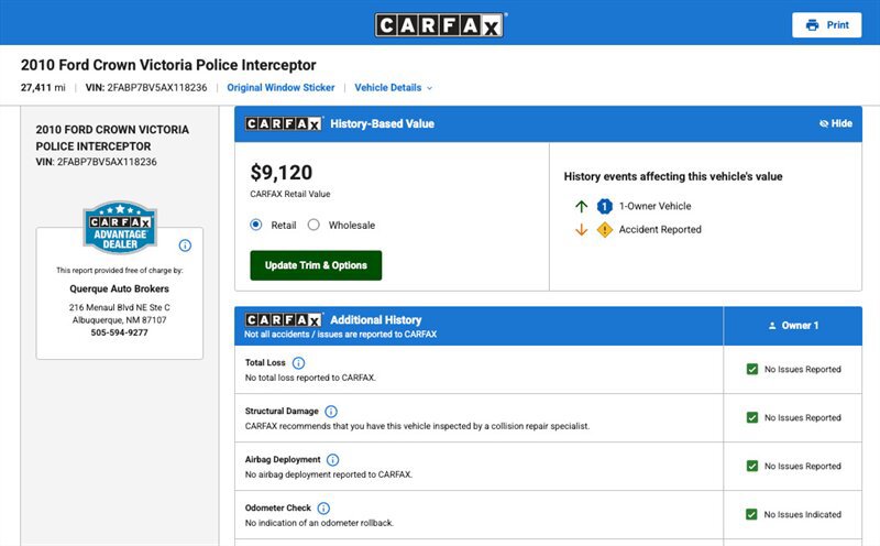 Used 2010 Ford Crown Victoria Police Interceptor RWD image 6