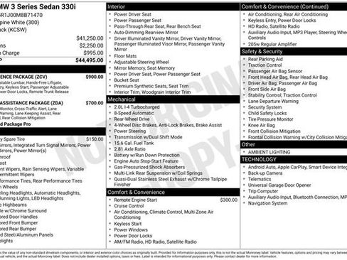 Used 2021 BMW 330i Sedan w/ Convenience Package image 7