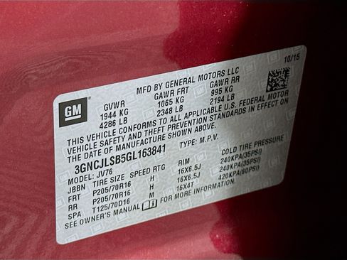 Used 2016 Chevrolet Trax LT image 12