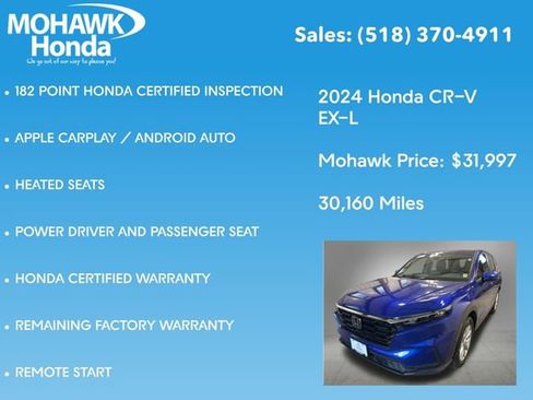 Certified 2024 Honda CR-V EX-L image 16