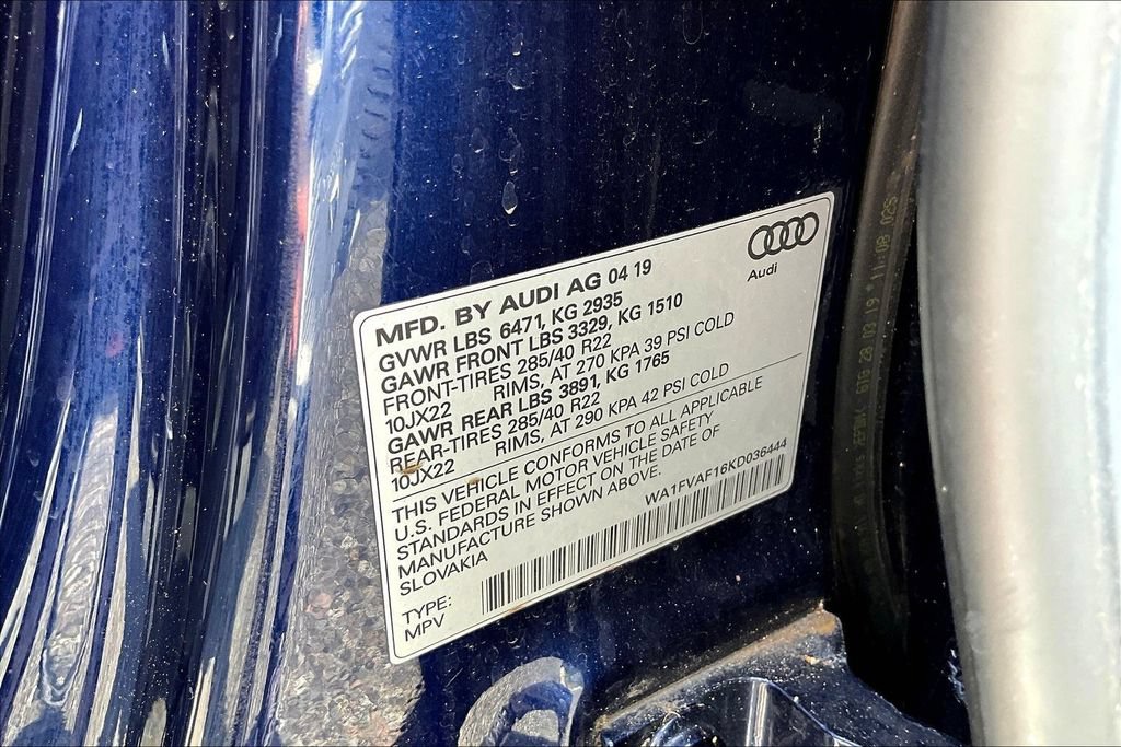 Used 2019 Audi Q8 Prestige w/ Adaptive Chassis Package AWD/4WD image 19
