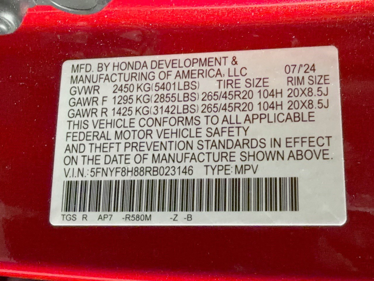 Certified 2024 Honda Passport Black Edition image 31