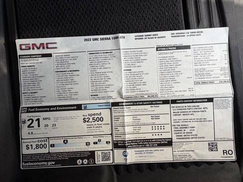 Used 2022 GMC Sierra 1500 AT4 w/ AT4 Premium Package AWD/4WD image 24