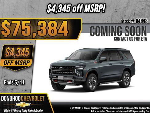 New 2026 Chevrolet Tahoe Z71 AWD/4WD image 1