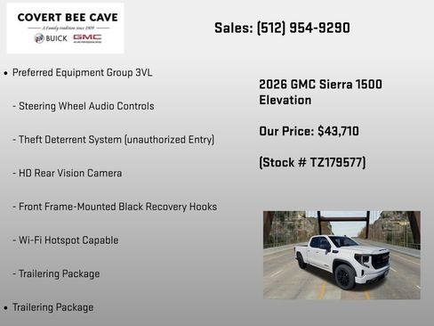 New 2026 GMC Sierra 1500 Elevation AWD/4WD image 24