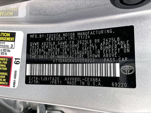 Used 2025 Toyota Camry LE FWD image 40