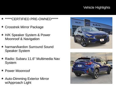 Certified 2025 Subaru Crosstrek 2.5i Limited w/ Crosstrek Mirror Package AWD/4WD image 6