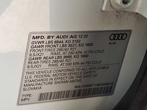 Used 2021 Audi SQ7 Prestige w/ Prestige Package AWD/4WD image 27