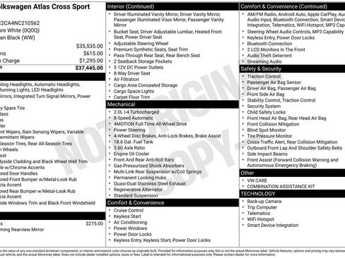Used 2022 Volkswagen Atlas Cross Sport SE AWD/4WD image 45
