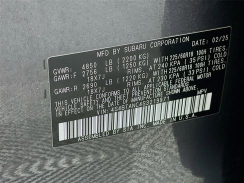 Certified 2025 Subaru Outback Limited image 38