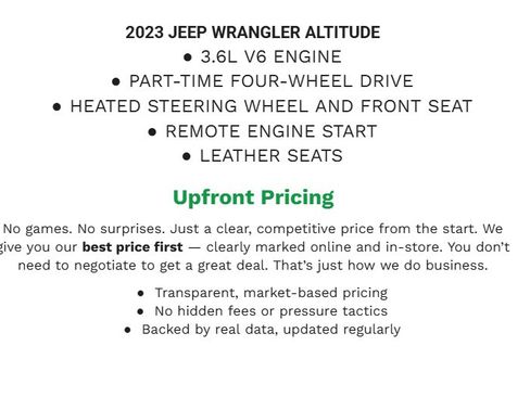 Used 2023 Jeep Wrangler Unlimited Sahara image 2