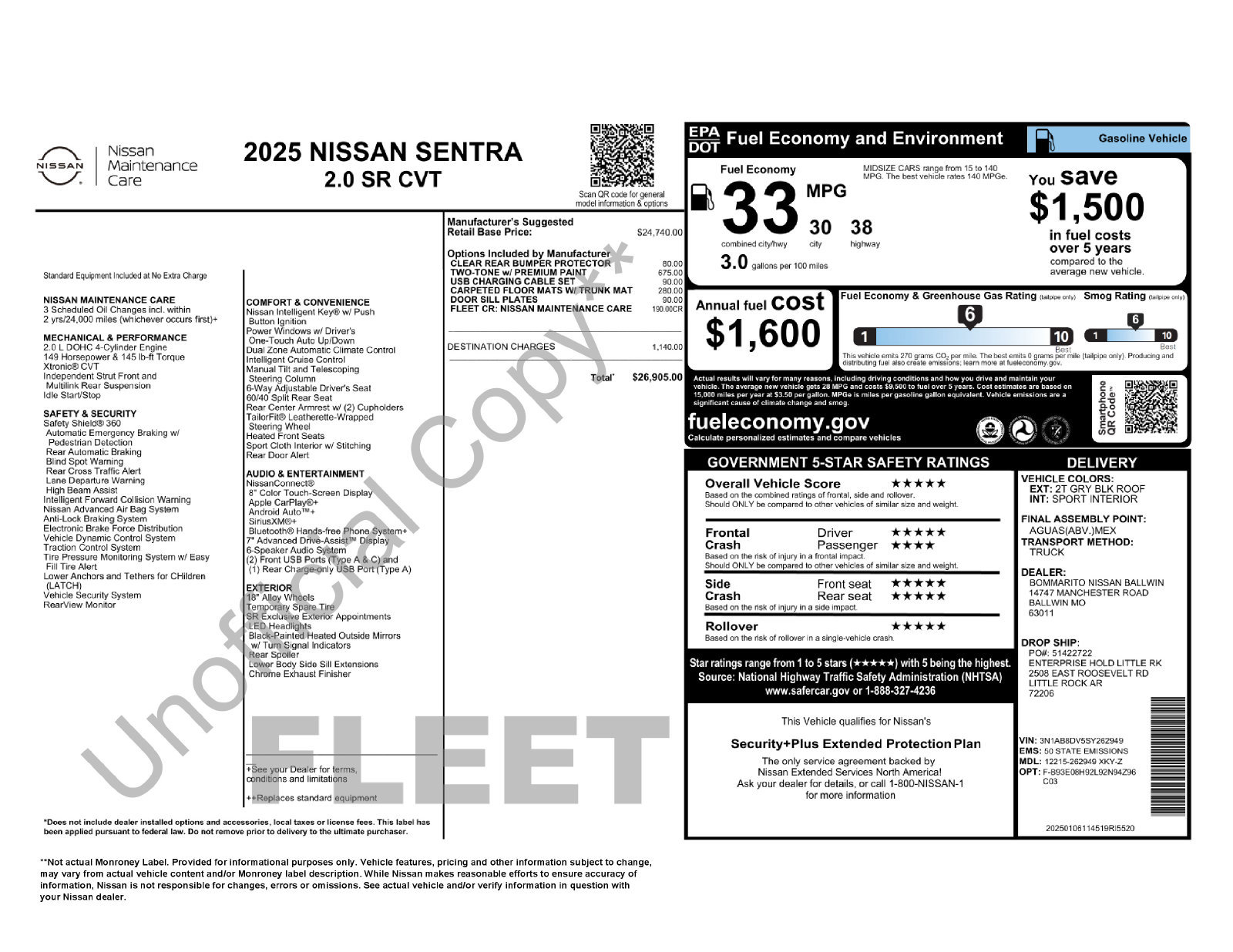 Used 2025 Nissan Sentra SR FWD image 9