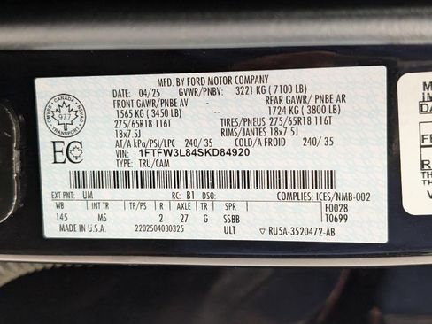 Certified 2025 Ford F150 XLT w/ Equipment Group 301A Standard AWD/4WD image 28