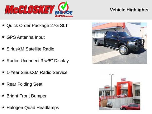 Used 2019 RAM 4500 SLT w/ Quick Order Package 27G SLT image 2