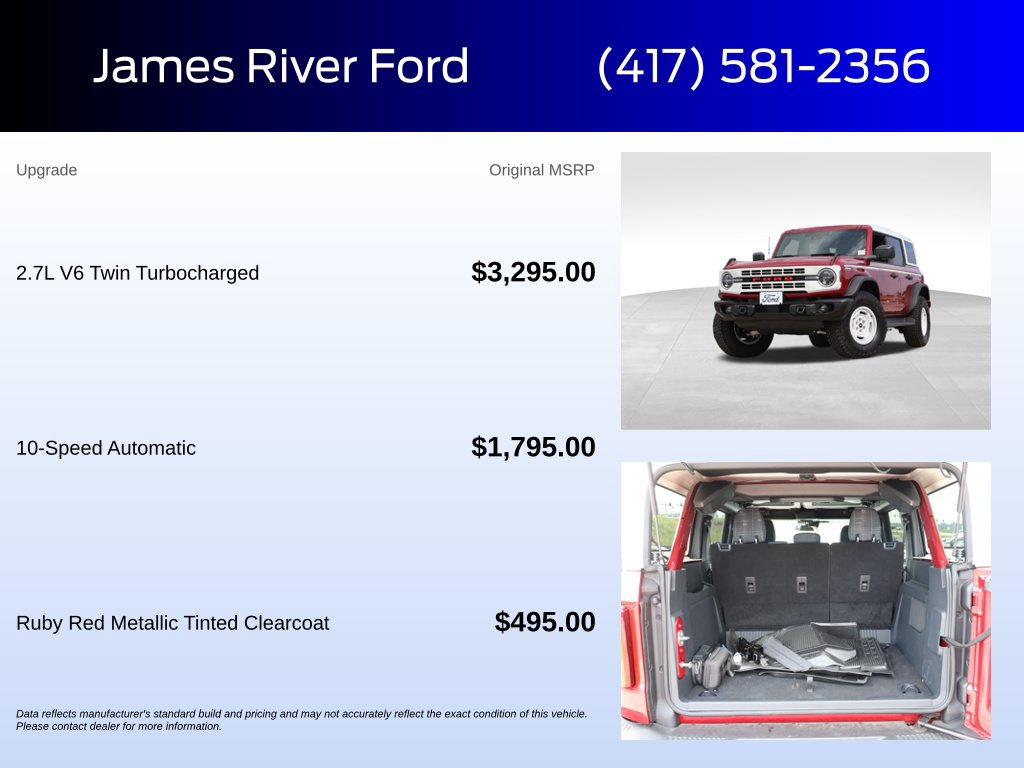 New 2026 Ford Bronco Heritage Edition AWD/4WD image 5