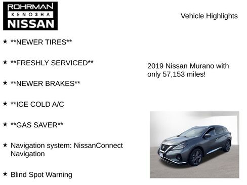 Used 2019 Nissan Murano Platinum w/ Cargo Package AWD/4WD image 8