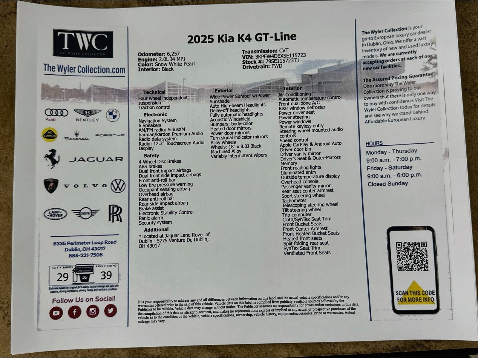 Used 2025 Kia K4 GT-Line w/ GT-Line Premium Package FWD image 45