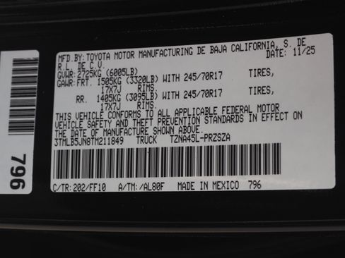 New 2026 Toyota Tacoma SR5 image 24