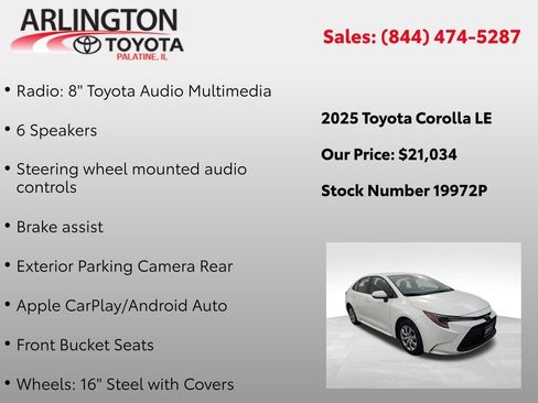 Used 2025 Toyota Corolla LE image 3