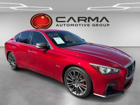 Used 2018 INFINITI Q50 Red Sport 400 w/ Sensory Package (Sport) image 7