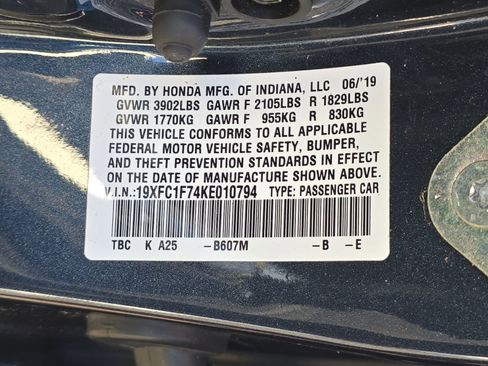Used 2019 Honda Civic EX-L image 41
