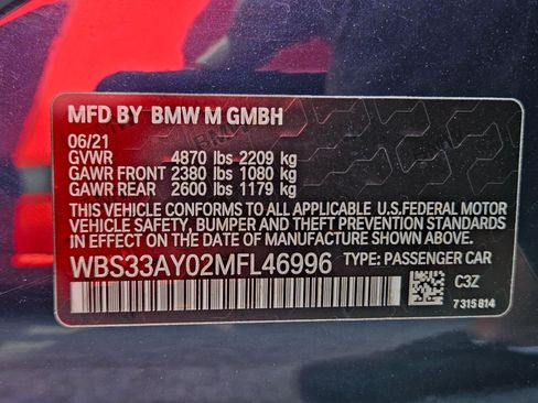 Used 2021 BMW M3 Competition w/ Executive Package RWD image 34