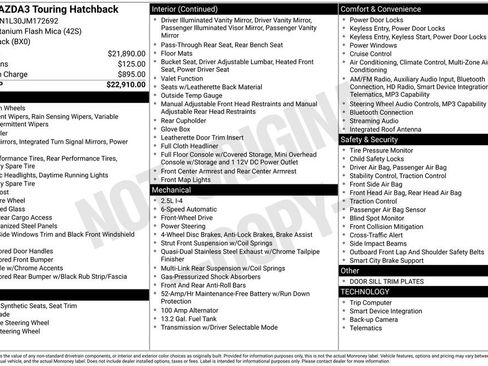 Used 2018 MAZDA MAZDA3 Touring image 26