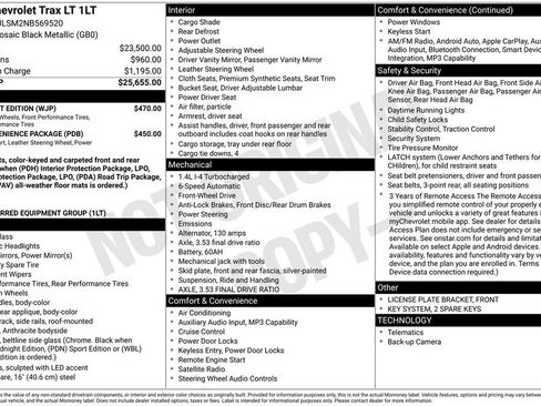 Used 2022 Chevrolet Trax LT w/ Midnight Edition FWD image 6