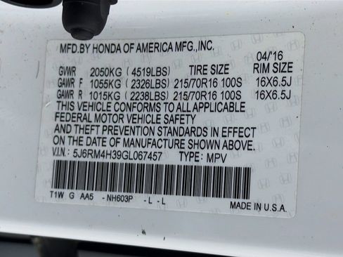 Used 2016 Honda CR-V LX image 28