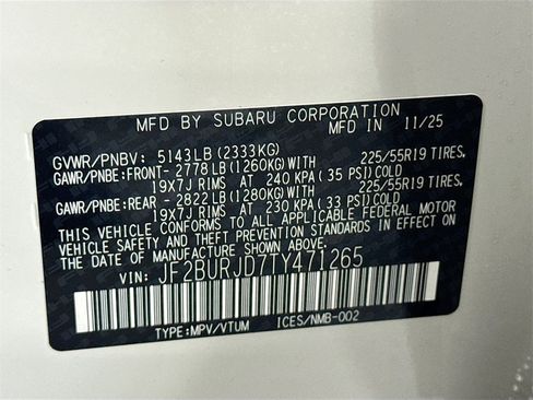 New 2026 Subaru Outback Touring XT image 31