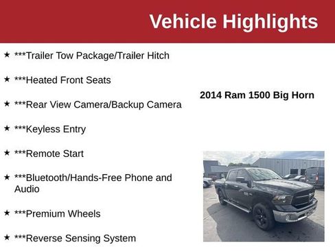 Used 2014 RAM 1500 Big Horn AWD/4WD image 10