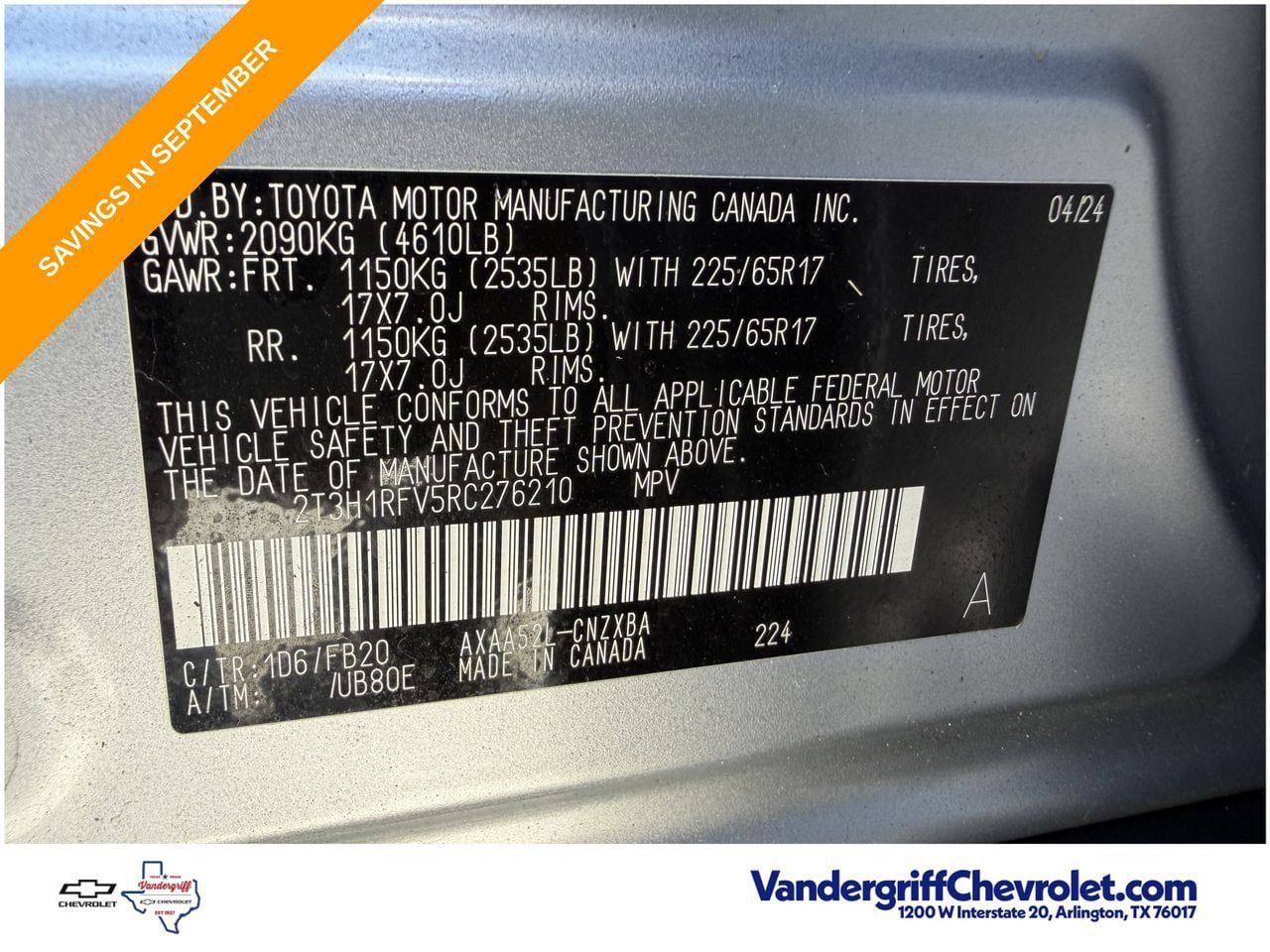 Used 2024 Toyota RAV4 LE FWD image 25