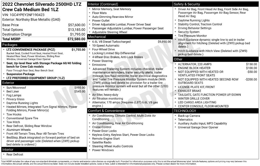 Certified 2022 Chevrolet Silverado 2500 LTZ w/ LTZ Convenience Package AWD/4WD image 42