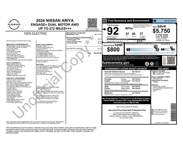 Certified 2024 Nissan Ariya AWD image 29