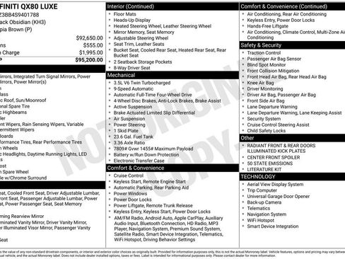 Used 2025 INFINITI QX80 Luxe image 43