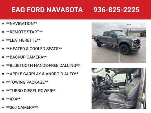 New 2026 Ford F250 Lariat w/ Black Appearance Package image 4