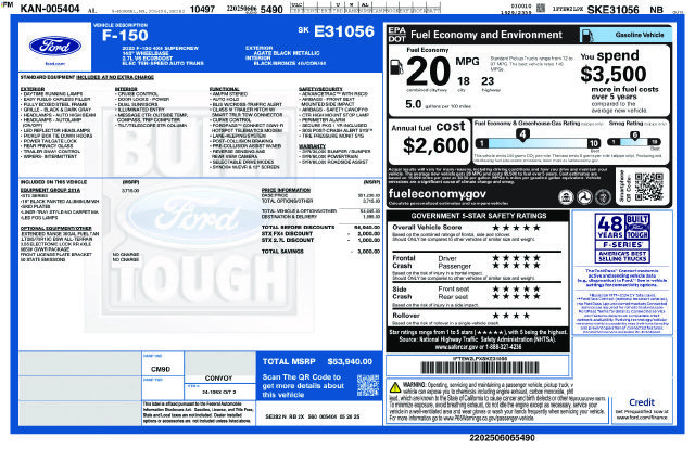Used 2025 Ford F150 STX w/ Equipment Group 201A FX4 AWD/4WD image 22