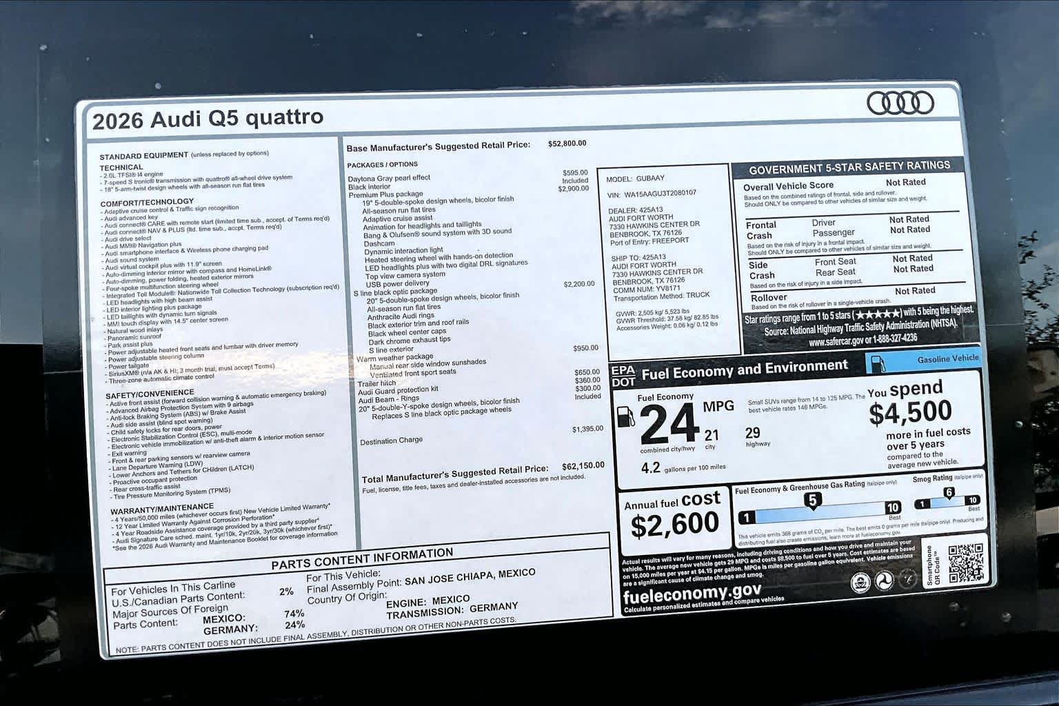 New 2026 Audi Q5 Premium Plus AWD/4WD image 16